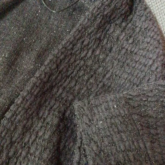 Camomilla knit jacket, black, glitter specs, 3/4 sleeves 44 - Picture 7 of 9